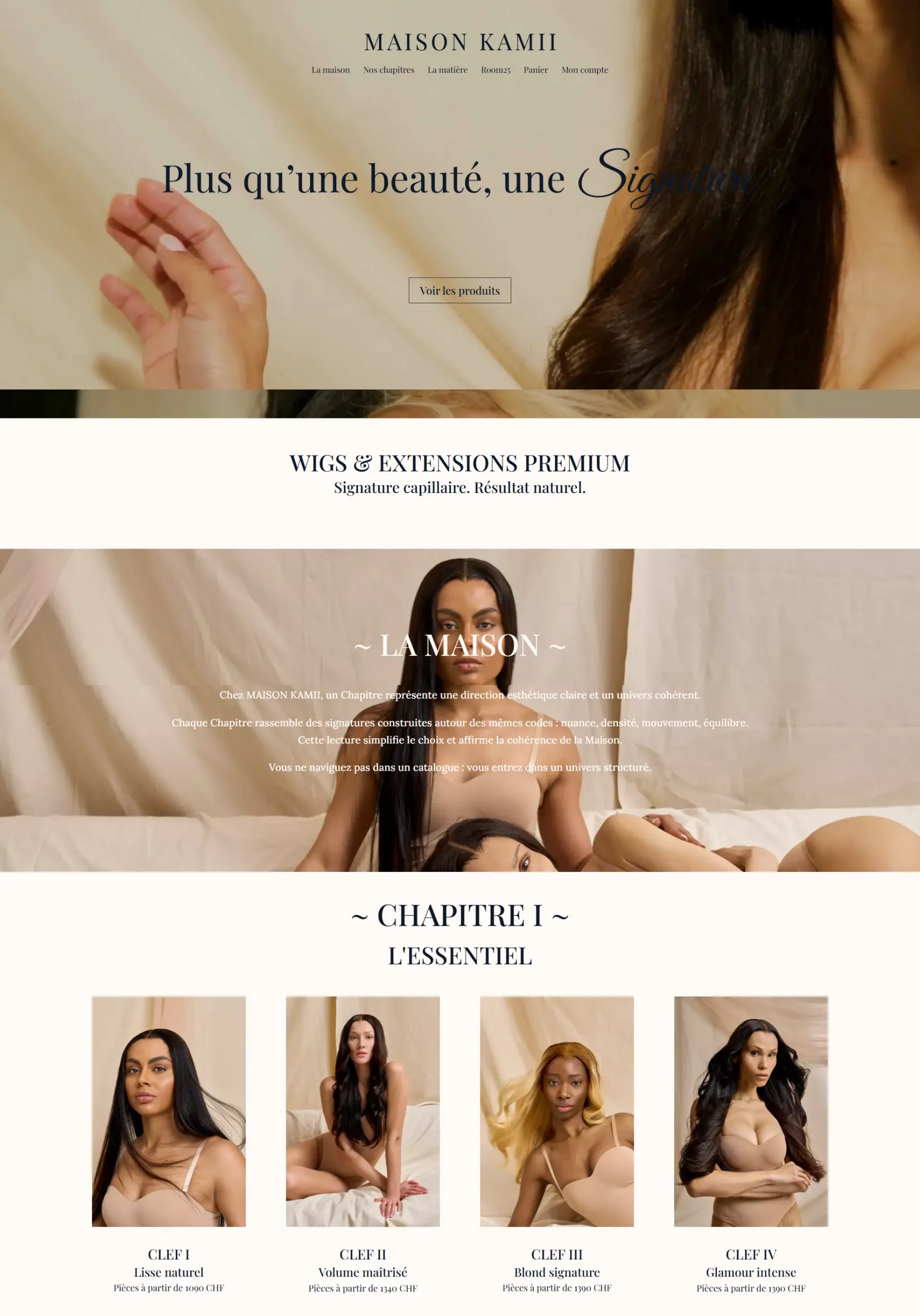  Création de site ecommerce marque de cheveux 