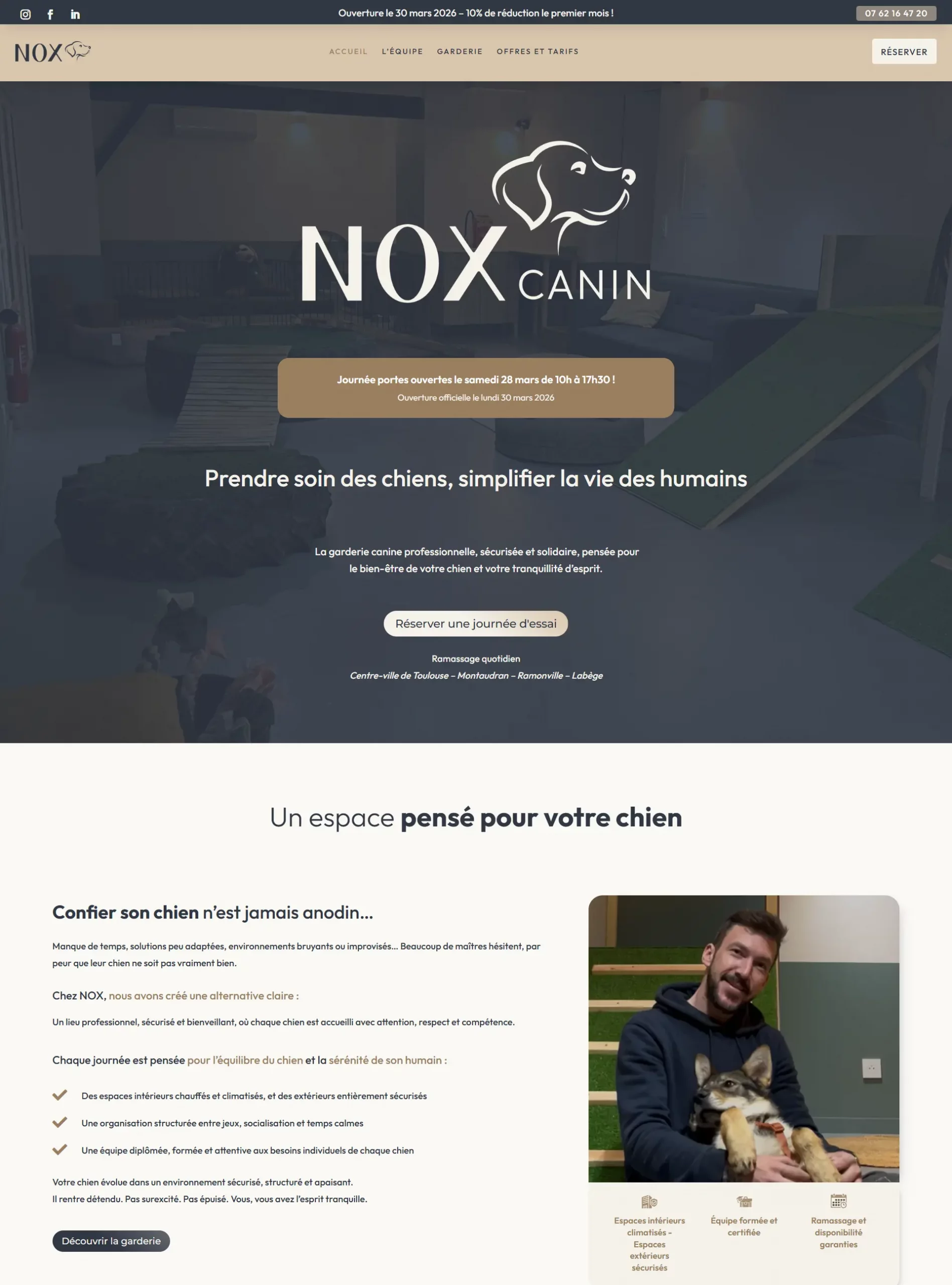  Création de site internet vitrine garderie 