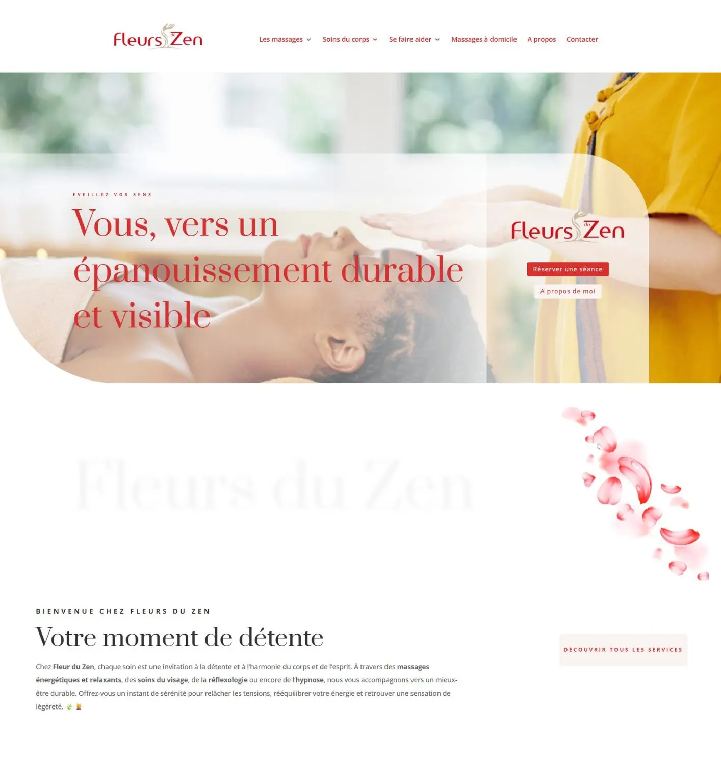 Création de site internet pour salon de massage shiatsu Agence Wiirank Beauvais