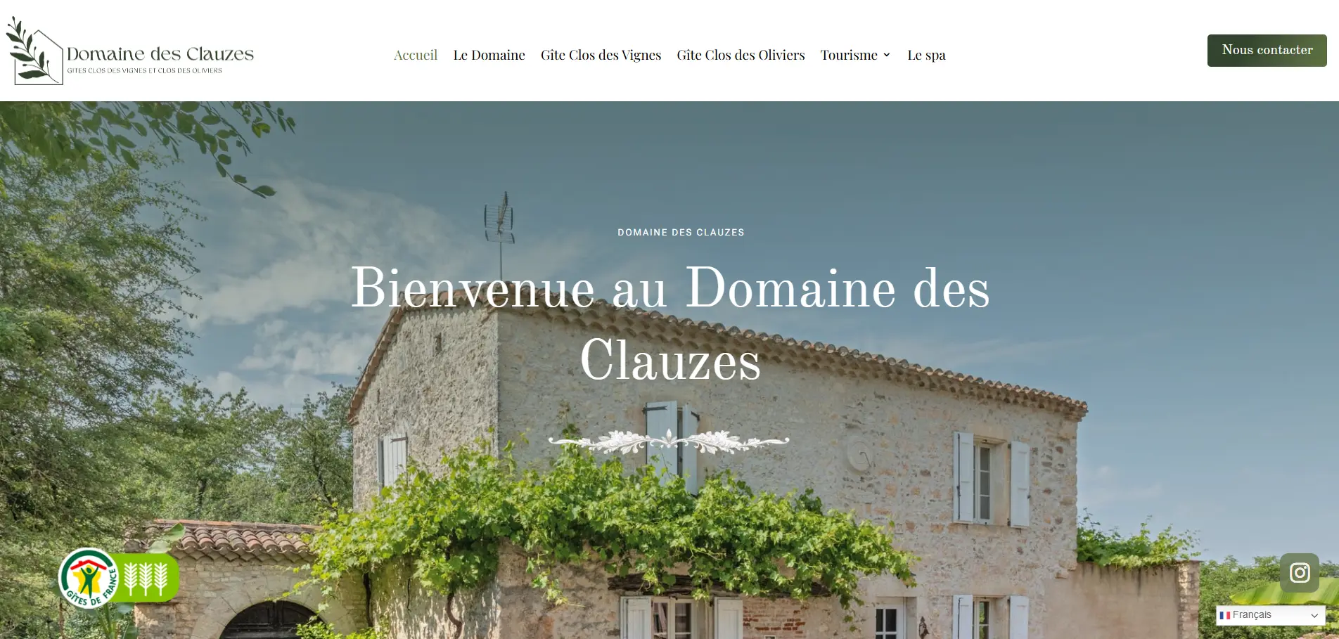 Création de site vitrine gite