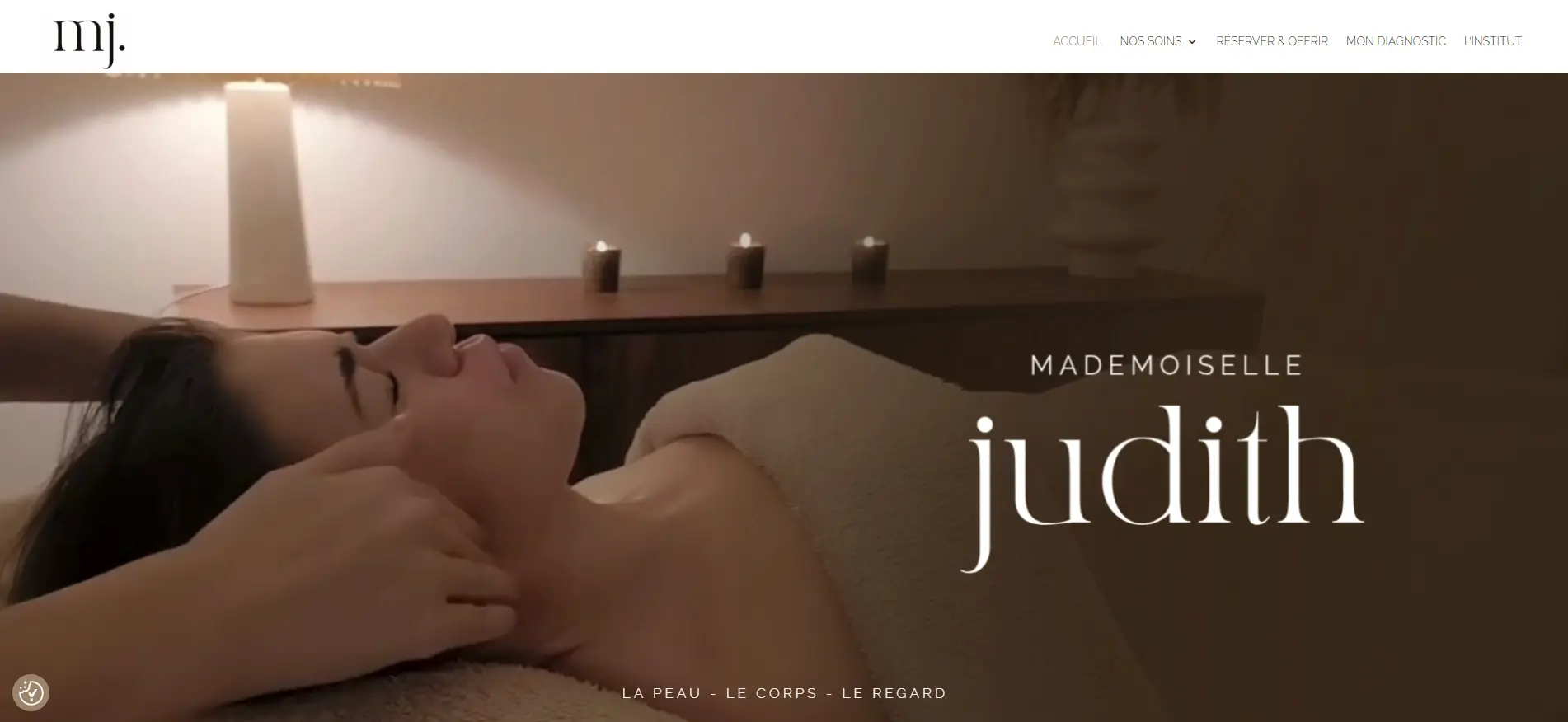 Création de site internet pour institut de massage et bien-être